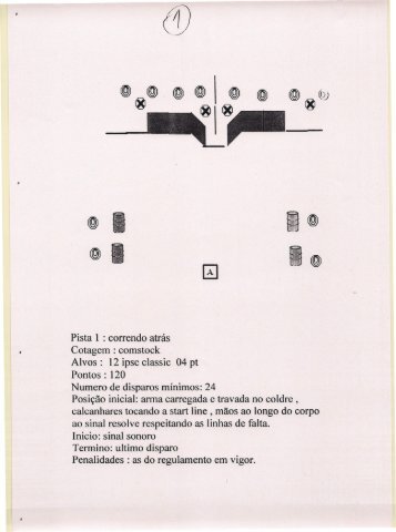 Pista 1 : correndo atrás Cotagem : comstock Alvos: 12 ipsc ... - fgtp