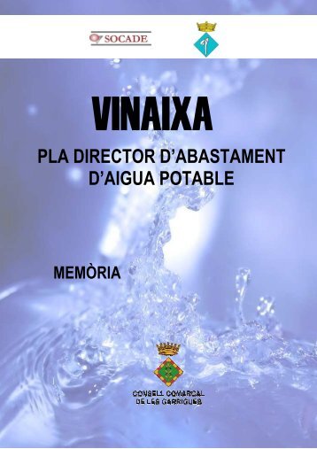 頴頴뫸 睡睡睡蘟̘0 ̘pla director d'abastament d'aigua ... - Vinaixa