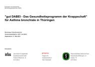 für Asthma bronchiale in Thüringen - Knappschaft
