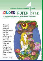 Kinder-Rufer 1/2010 - Evangelisch-Lutherische Immanuelgemeinde ...