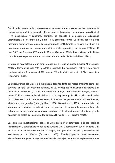 peste porcina clasica: diagnostico y caracterizacion ... - Inicio - CENSA