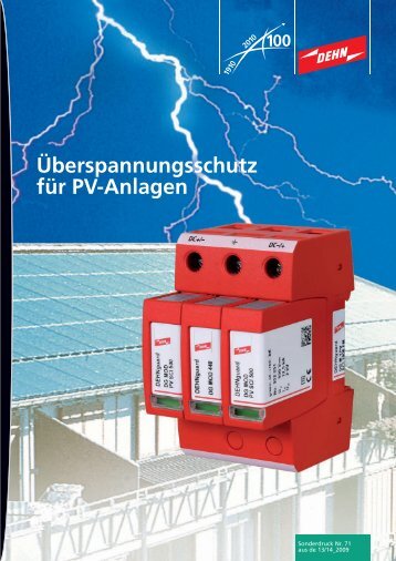 Überspannungsschutz für Pv-Anlagen - Dehn + Söhne ...