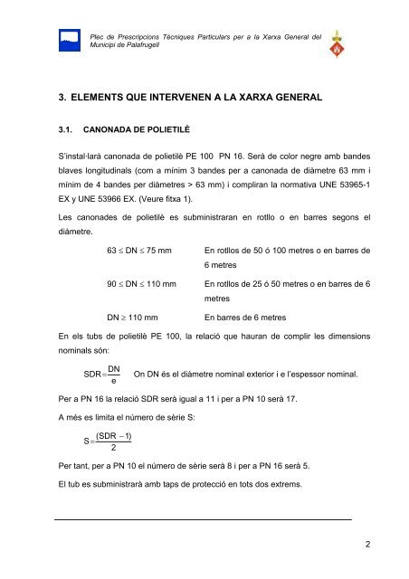 VI. Plec de Condicions - Ajuntament de Palafrugell