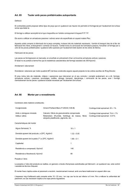 VI. Plec de Condicions - Ajuntament de Palafrugell