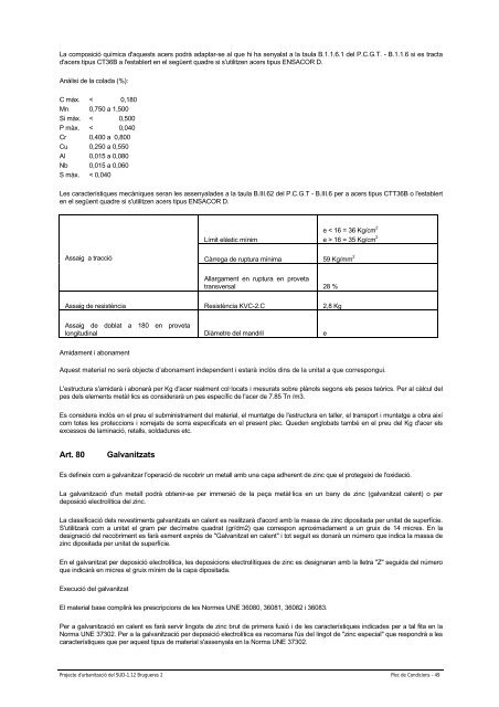 VI. Plec de Condicions - Ajuntament de Palafrugell