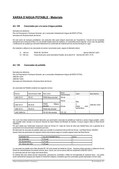 VI. Plec de Condicions - Ajuntament de Palafrugell