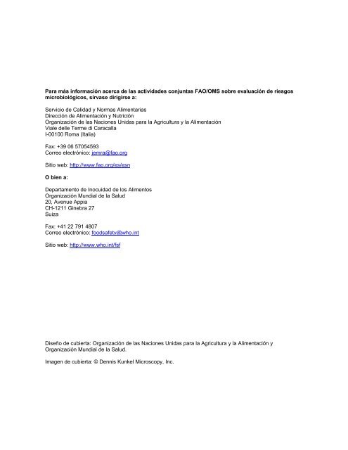 Evaluaciones de riesgos de Salmonella en huevos y pollos