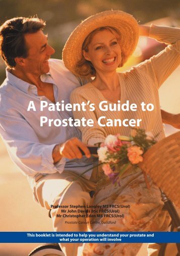 A Patient's Guide to Prostate Cancer - Prostate Cancer Centre