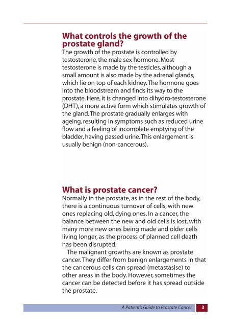 A Patient's Guide to Prostate Cancer - Prostate Cancer Centre