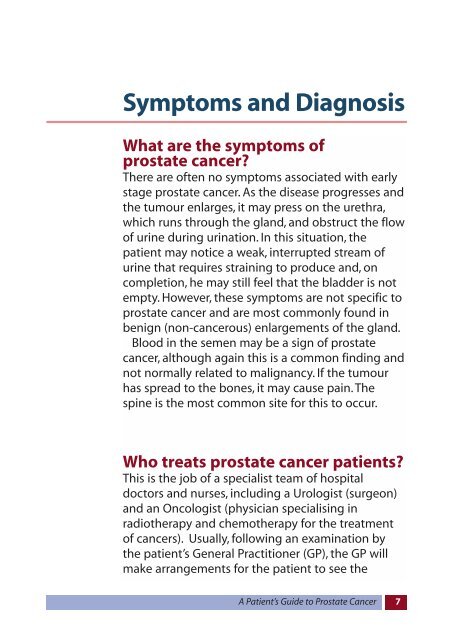 A Patient's Guide to Prostate Cancer - Prostate Cancer Centre