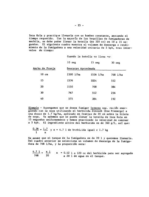 Evaluacion del Problema de Malezas en el Cultivo de Soya en la ...