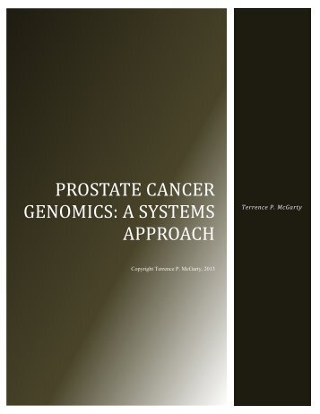 Prostate Cancer Genomics: A Systems Approach - Telmarc Group