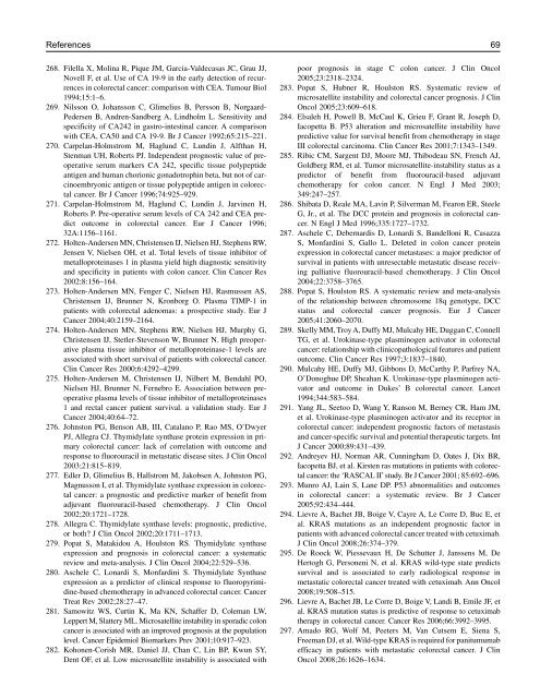 use of tumor markers in testicular, prostate, colorectal, breast, and ...