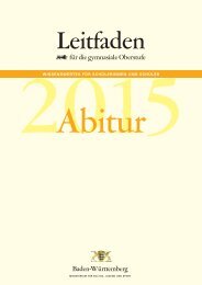 Leitfaden Abitur 2015 - Zum Kultusportal