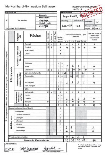 Leitfaden Abitur 2015 - Zum Kultusportal