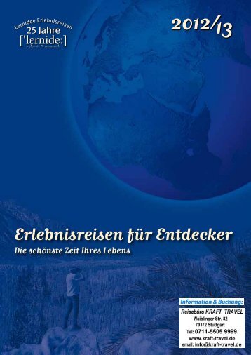 (2012/13). Erlebnisreisen für Entdecker - Kraft-Travel