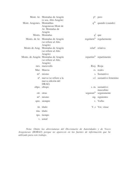 evolución de los aragonesismos a partir del diccionario de ...