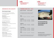 Fachweiterbildung Intensivpflege und Anästhesie - Caritasklinik St ...