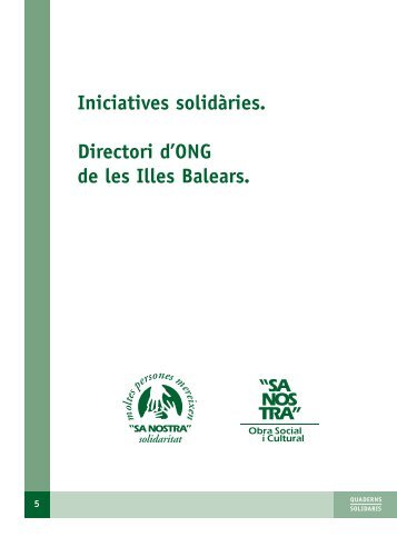 Iniciatives solidàries. Directori d'ONG de les Illes Balears.