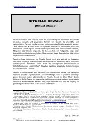 RITUELLE GEWALT (Ritual Abuse)