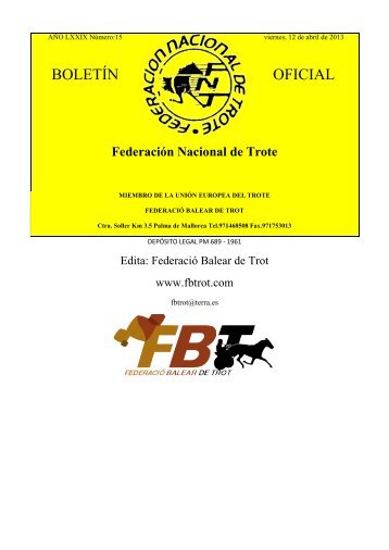 Nº 15 - federacion balear de trote