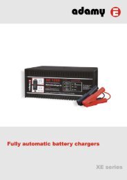 Fully Automatic Battery Chargers Of XE Series - adamy Gmbh