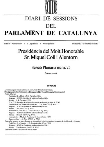 DSPC-P 104/02 - Parlament de Catalunya