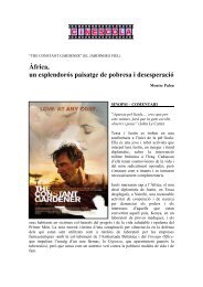 THE CONSTANT GARDENER - Cinescola