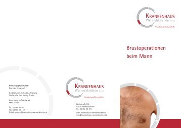 Brustoperationen beim Mann - Krankenhaus Wermelskirchen GmbH