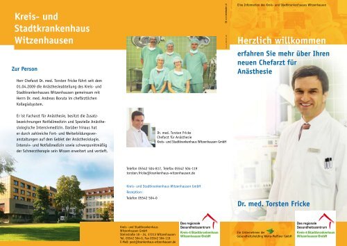 Dr. med. Torsten Fricke - Stadtkrankenhaus Witzenhausen GmbH