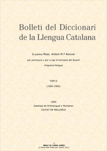 BDLC II - Institut d'Estudis Catalans