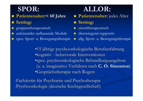 Spezialisierte psychoonkologische Rehabilitation