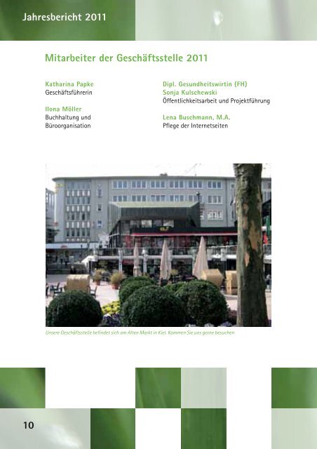 S-H Krebsgesellschaft Jahresbericht 2011 Seite 1 - Schleswig ...