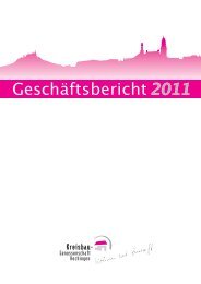 Geschäftsbericht 2011 - Kreisbaugenossenschaft Hechingen eG