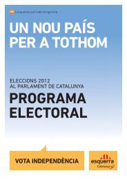 programa electoral - Esquerra Republicana de Catalunya