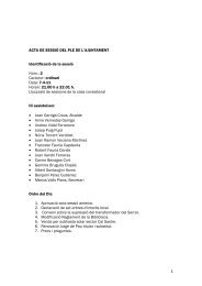 Ple municipal 7 d'abril del 2011 - Ajuntament de Sant Hilari Sacalm