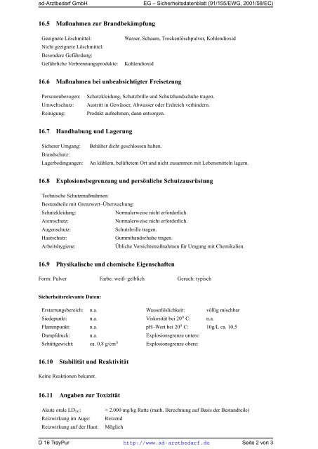 Datenblattes - Ad-Arztbedarf Gmbh