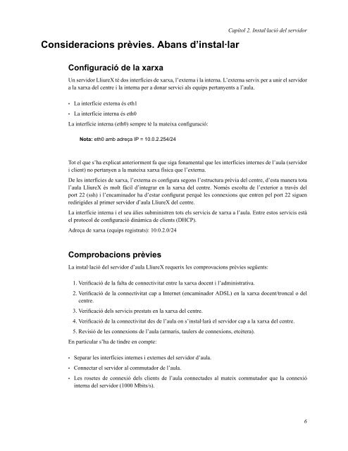 LliureX: Manual d'administració model d'Aula