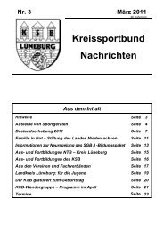 Heft März 2011 - Kreissportbund-Lüneburg