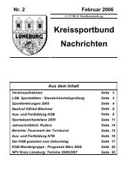 Heft Februar 2006 - Kreissportbund-Lüneburg
