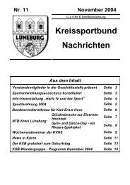 Heft November 2004 - Kreissportbund-Lüneburg