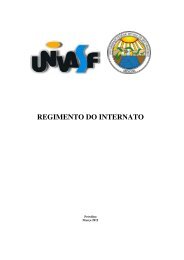 REGIMENTO DO INTERNATO - Univasf