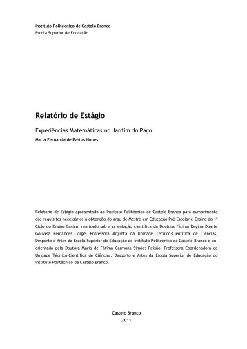 Relatório de Estágio Maria Fernanda.pdf - Repositório Científico ...