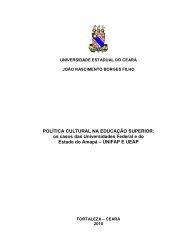 POLÍTICA CULTURAL NA EDUCAÇÃO SUPERIOR: os ... - Unifap