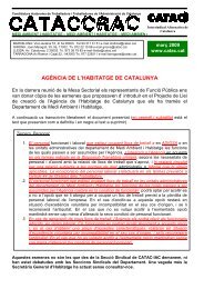 CATACCRAC març esmenes Agència Habitatge