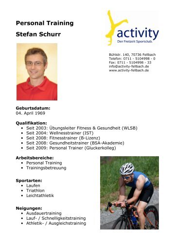 Personal Training Stefan Schurr