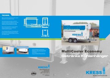 MultiCooler Economy Getränke Kühlanhänger - Kress Kühlfahrzeuge