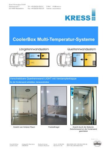 CoolerBox Multi-Temperatur-Systeme