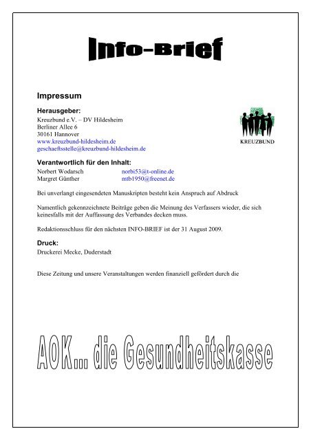 Infobrief Ausgabe4 - Kreuzbund-hildesheim.de