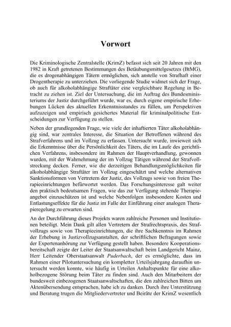 Online-Publikation - Kriminologische Zentralstelle eV